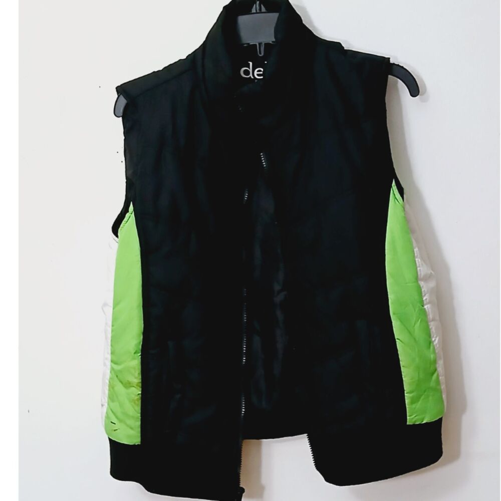 Girls Vintage Lime Green Puffer Vest by Deb